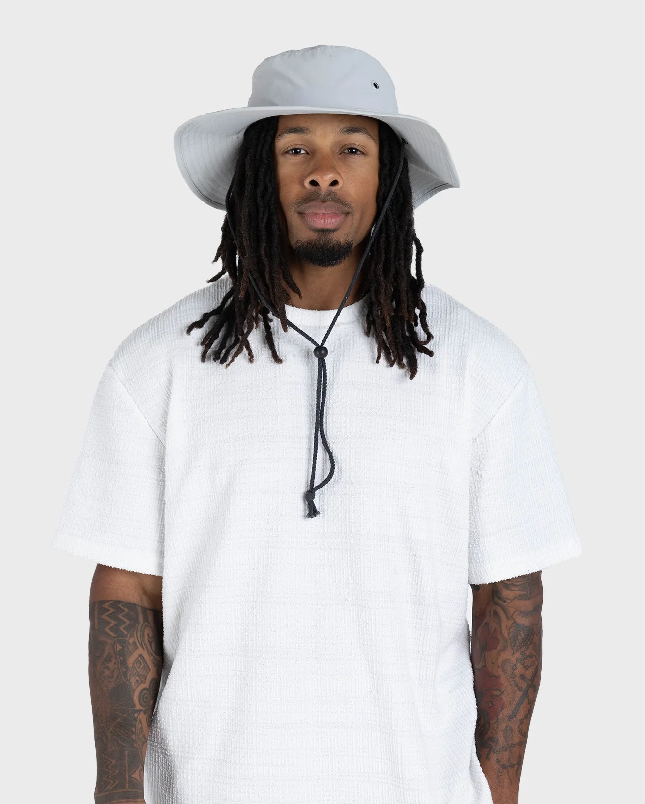 Light Grey Quick Dry Brimmed Hat