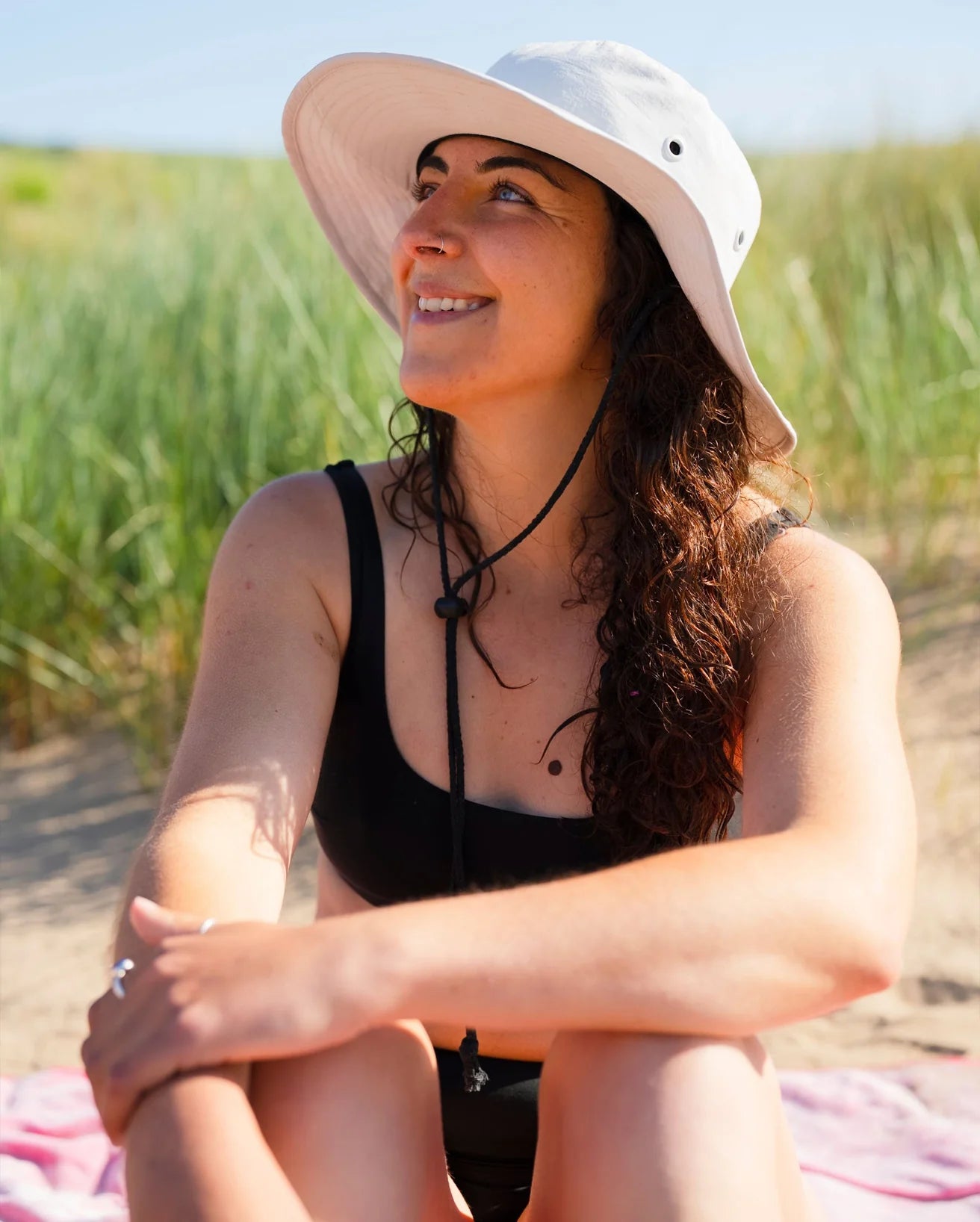 Light Grey Quick Dry Brimmed Hat