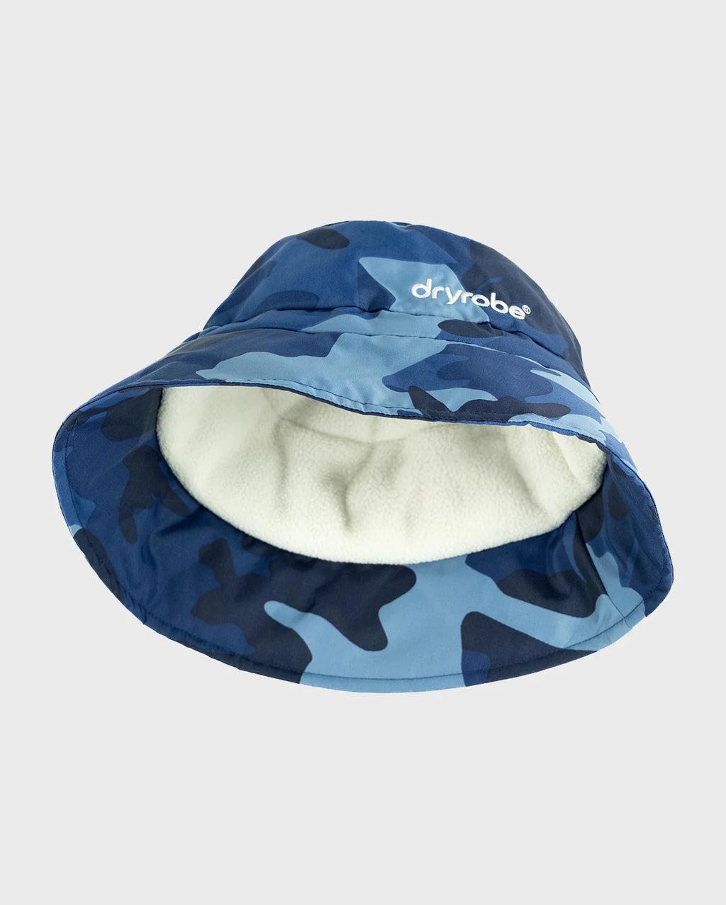 Blue Camo Fleece Lined Bucket Hat