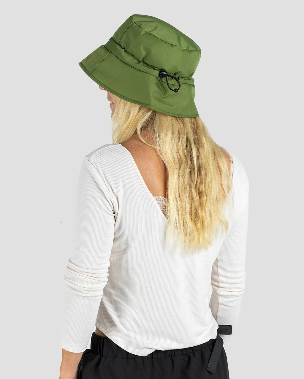 Forest Green Fleece Lined Bucket Hat