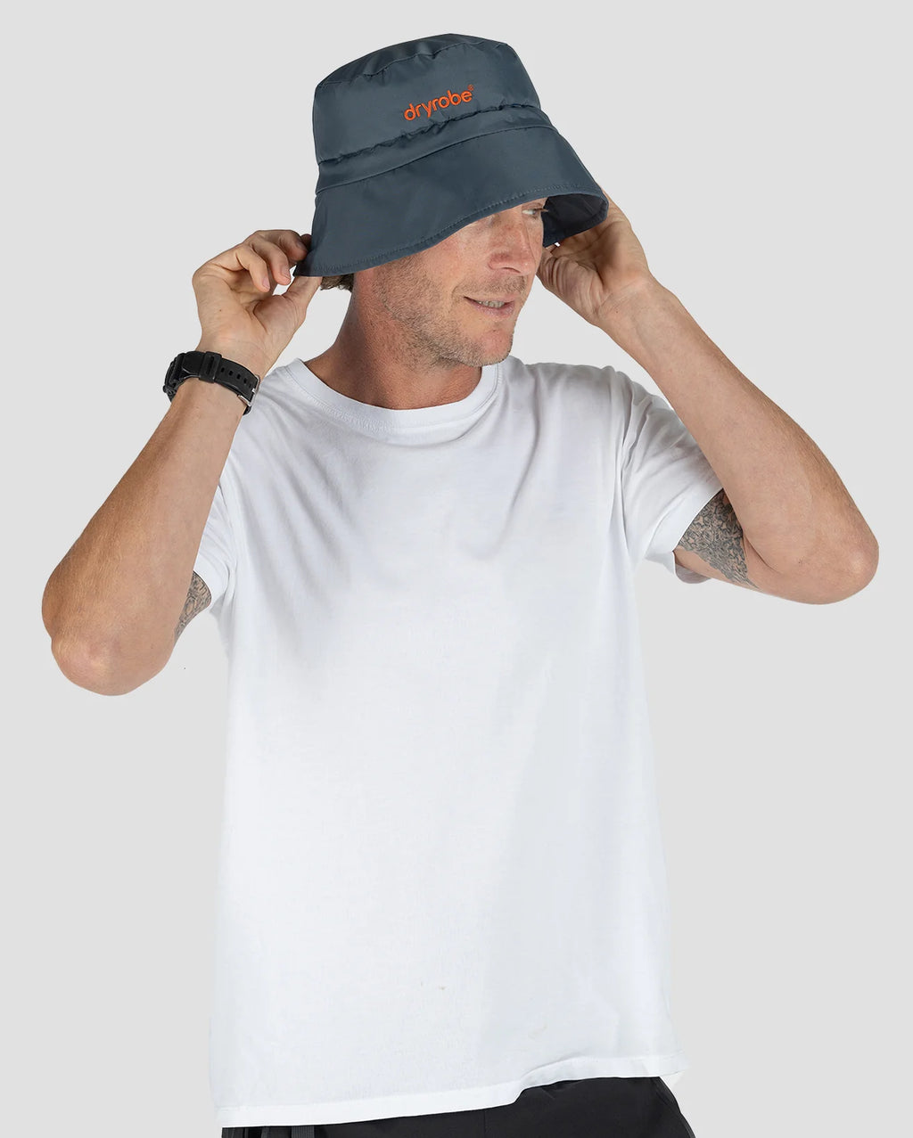 Dark Grey Fleece Lined Bucket Hat