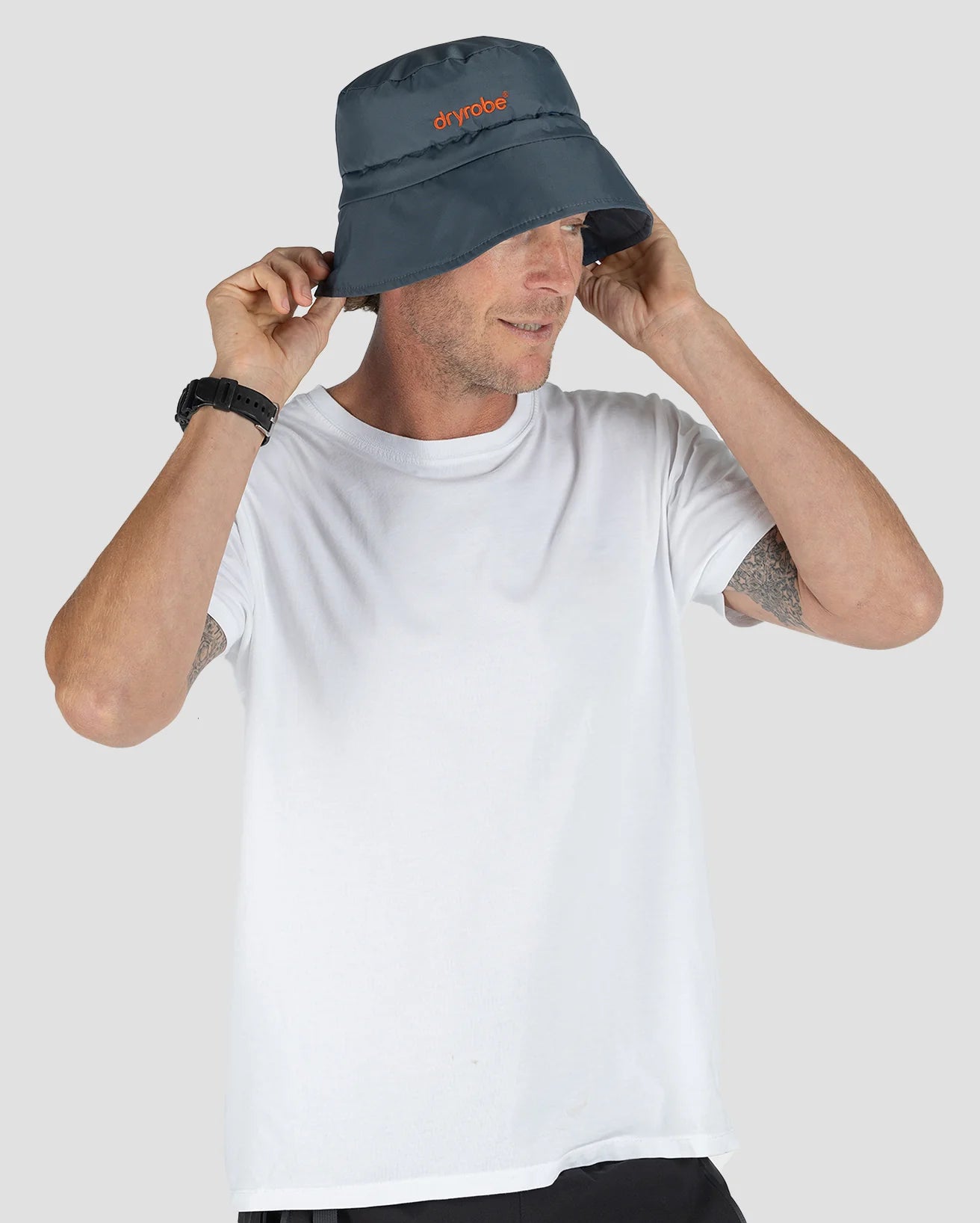 Dark Grey Fleece Lined Bucket Hat