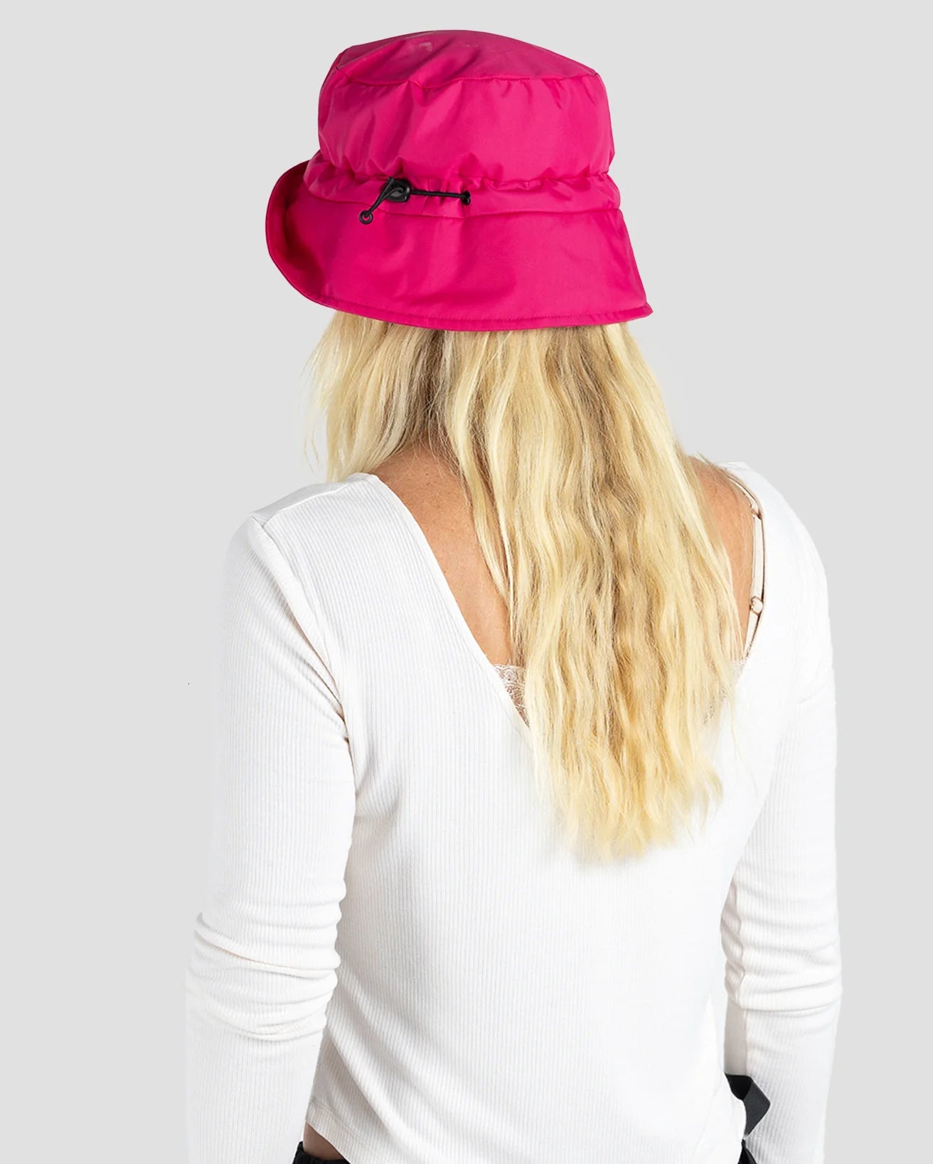 Pink Fleece Lined Bucket Hat