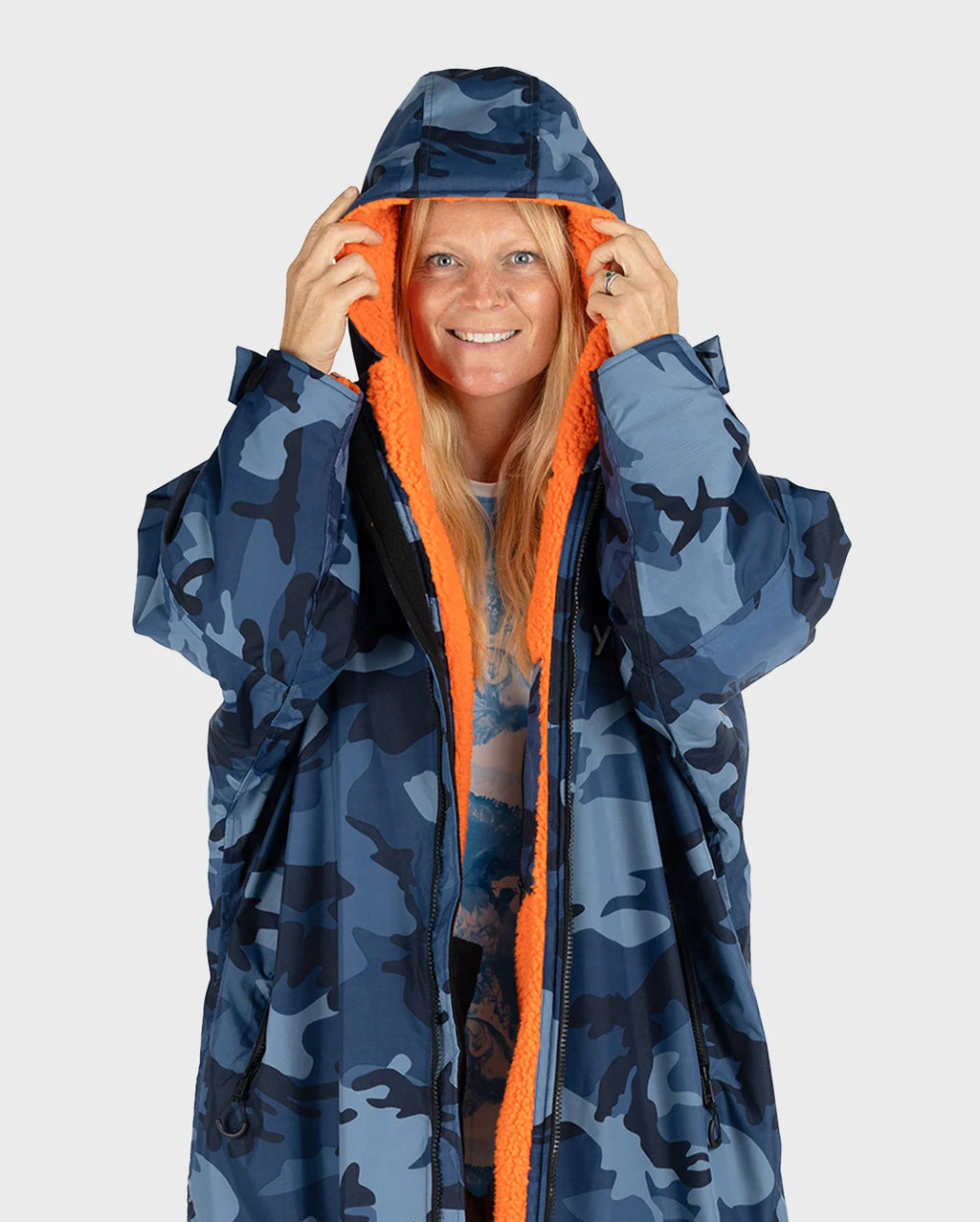 Blue Camo Orange Advance Changing Robe