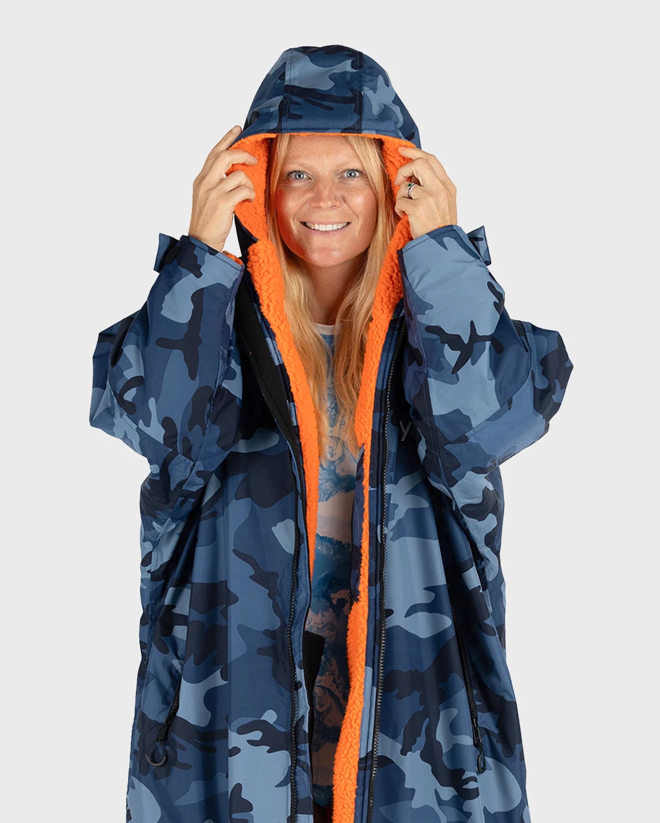 Blue Camo Orange Advance Changing Robe