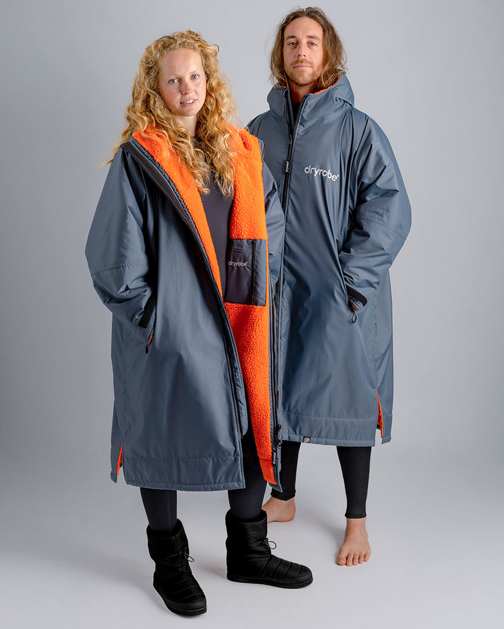 Dark Grey Orange Advance Changing Robe