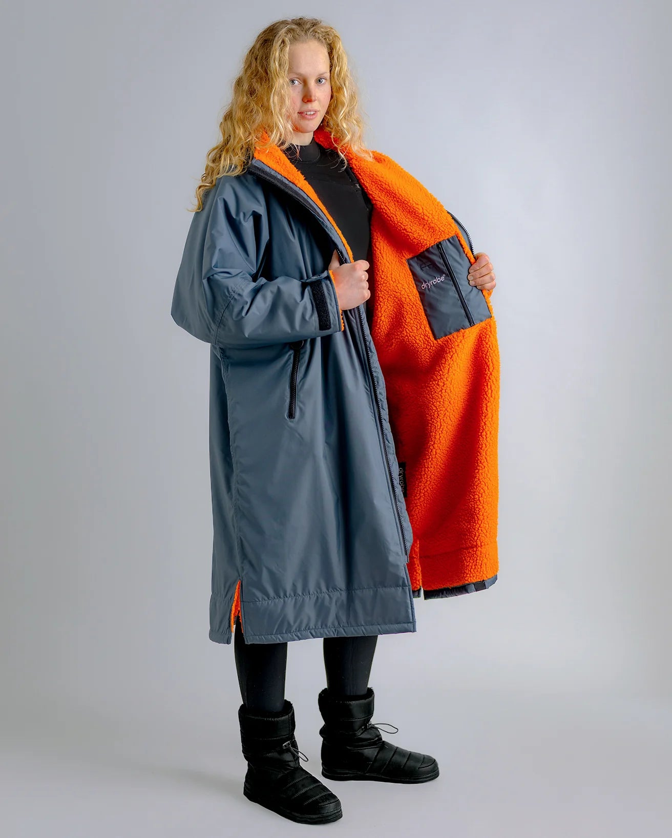 Dark Grey Orange Advance Changing Robe