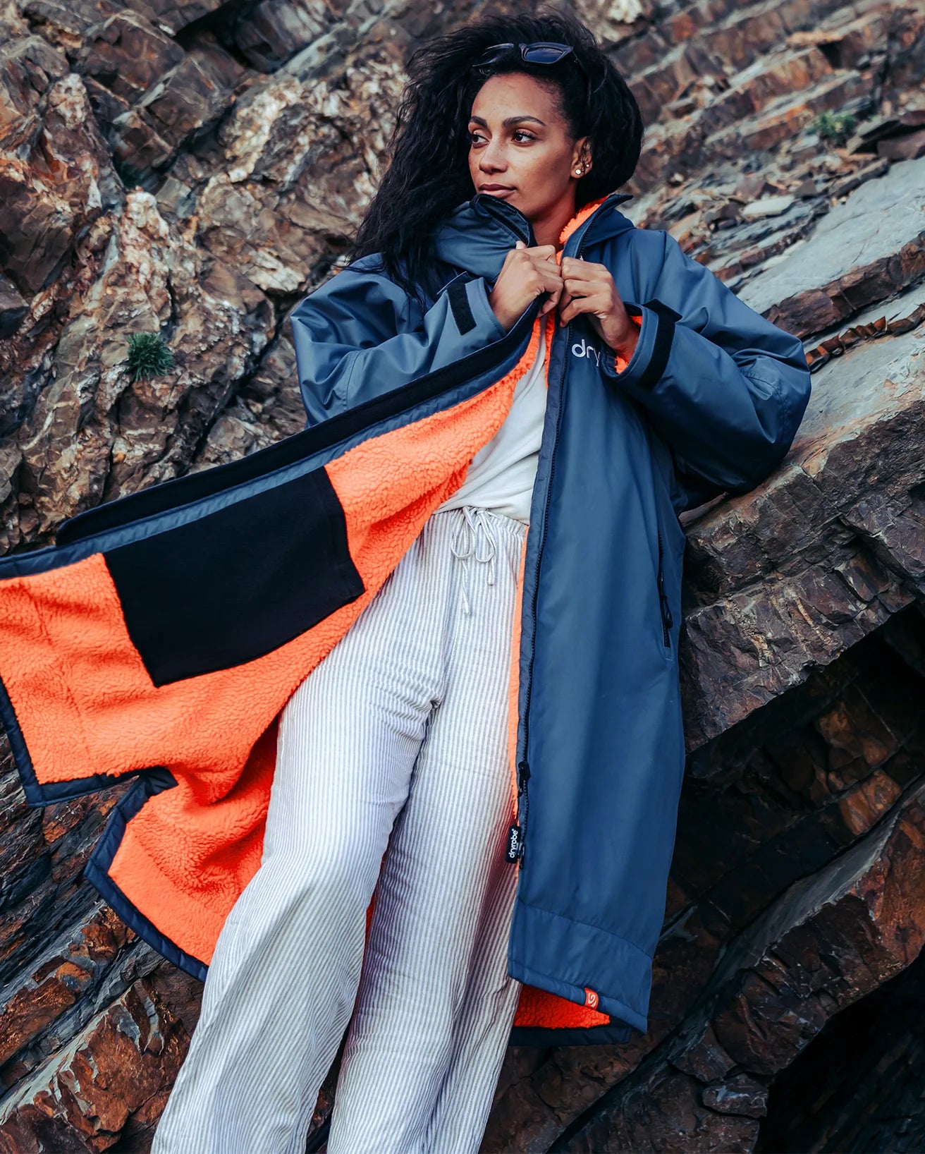 Dark Grey Orange Advance Changing Robe