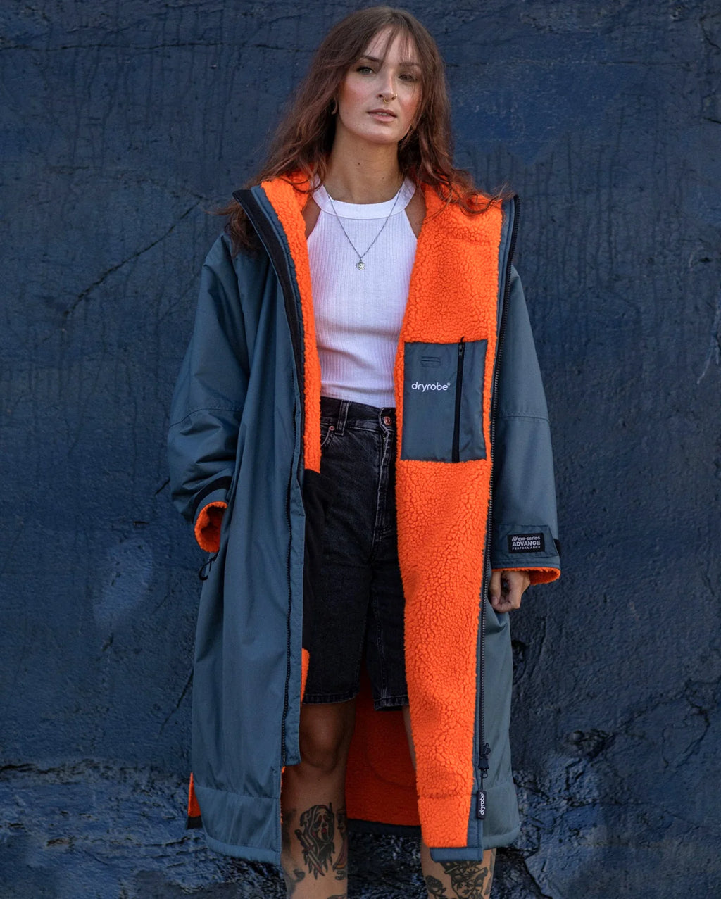 Dark Grey Orange Advance Changing Robe