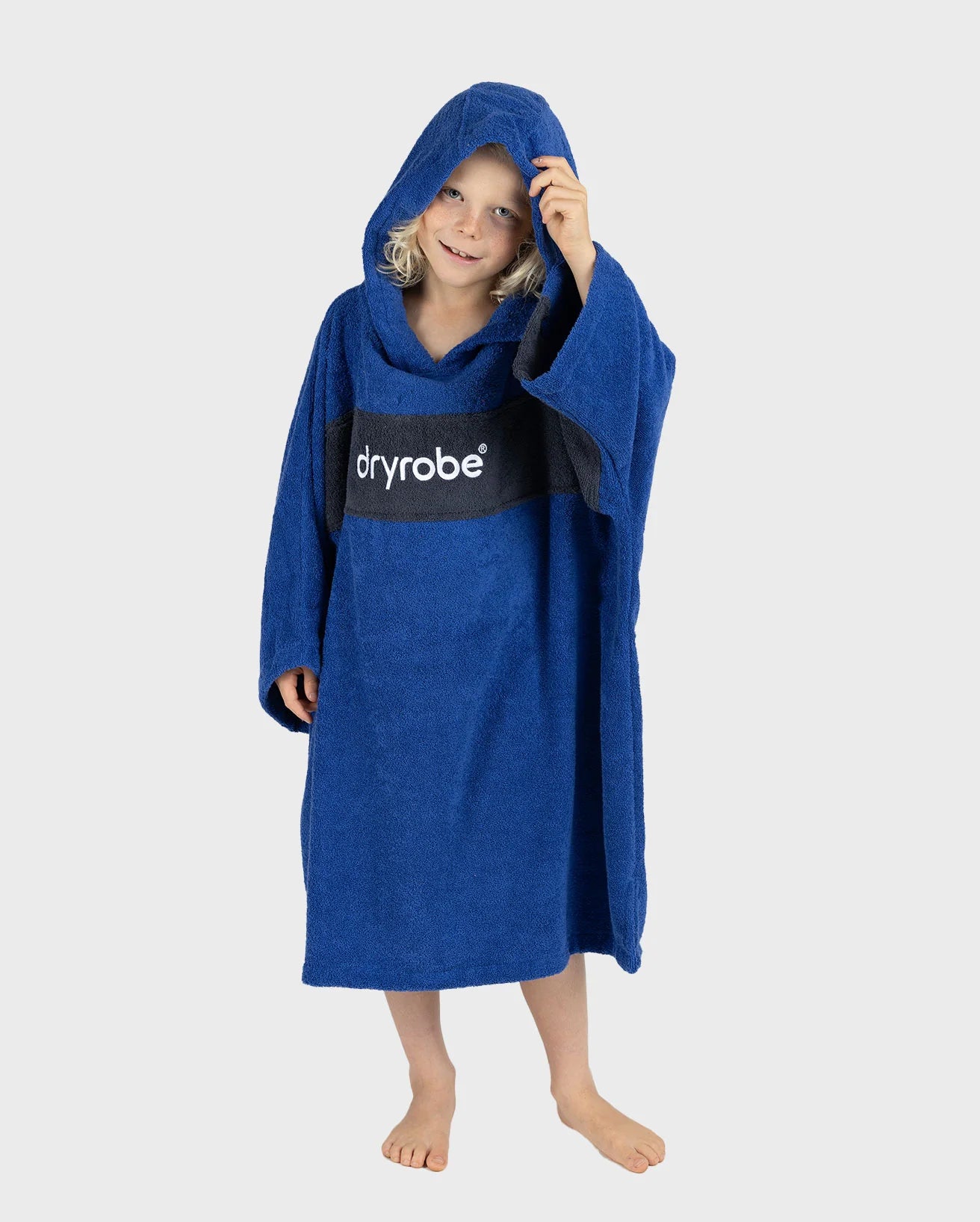 Royal Blue Navy Kids Towel Changing Robe - REMIX