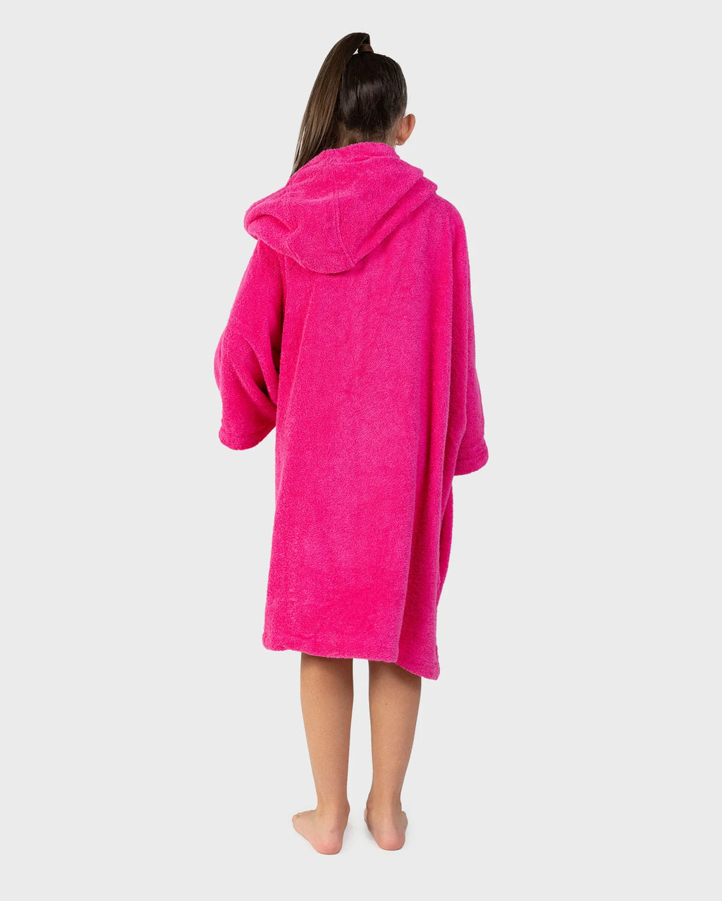 Pink Slate Grey Kids Organic Towel Changing Robe - REMIX