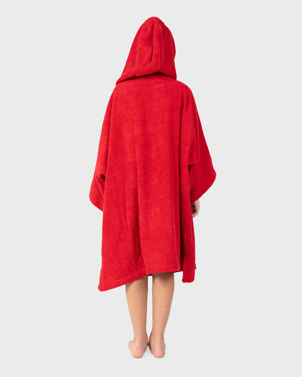 Red Black Kids Organic Towel Changing Robe - REMIX