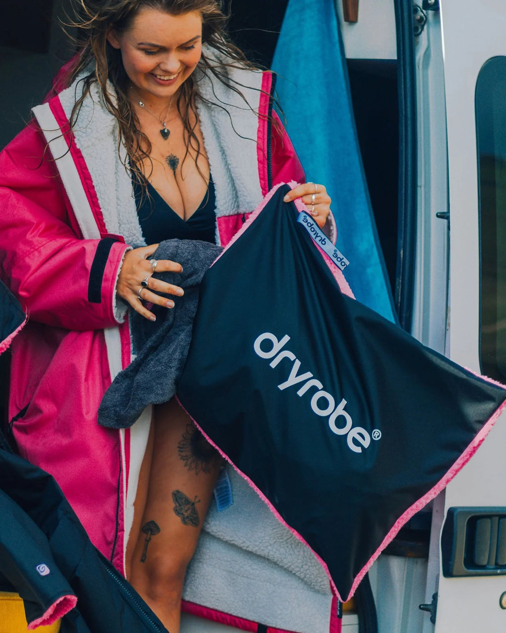 Black Pink Cushion Cover