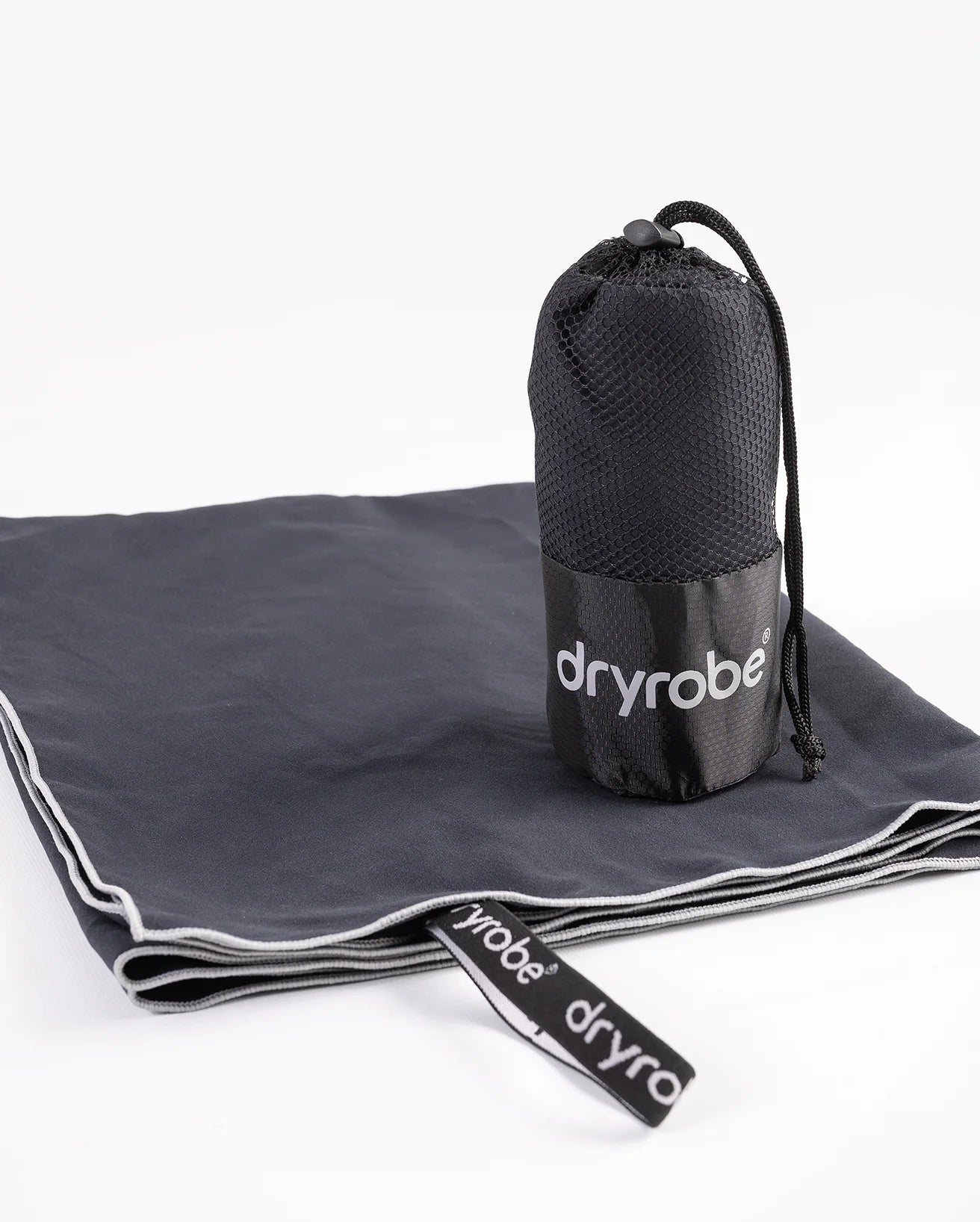 Black Microfibre Towel