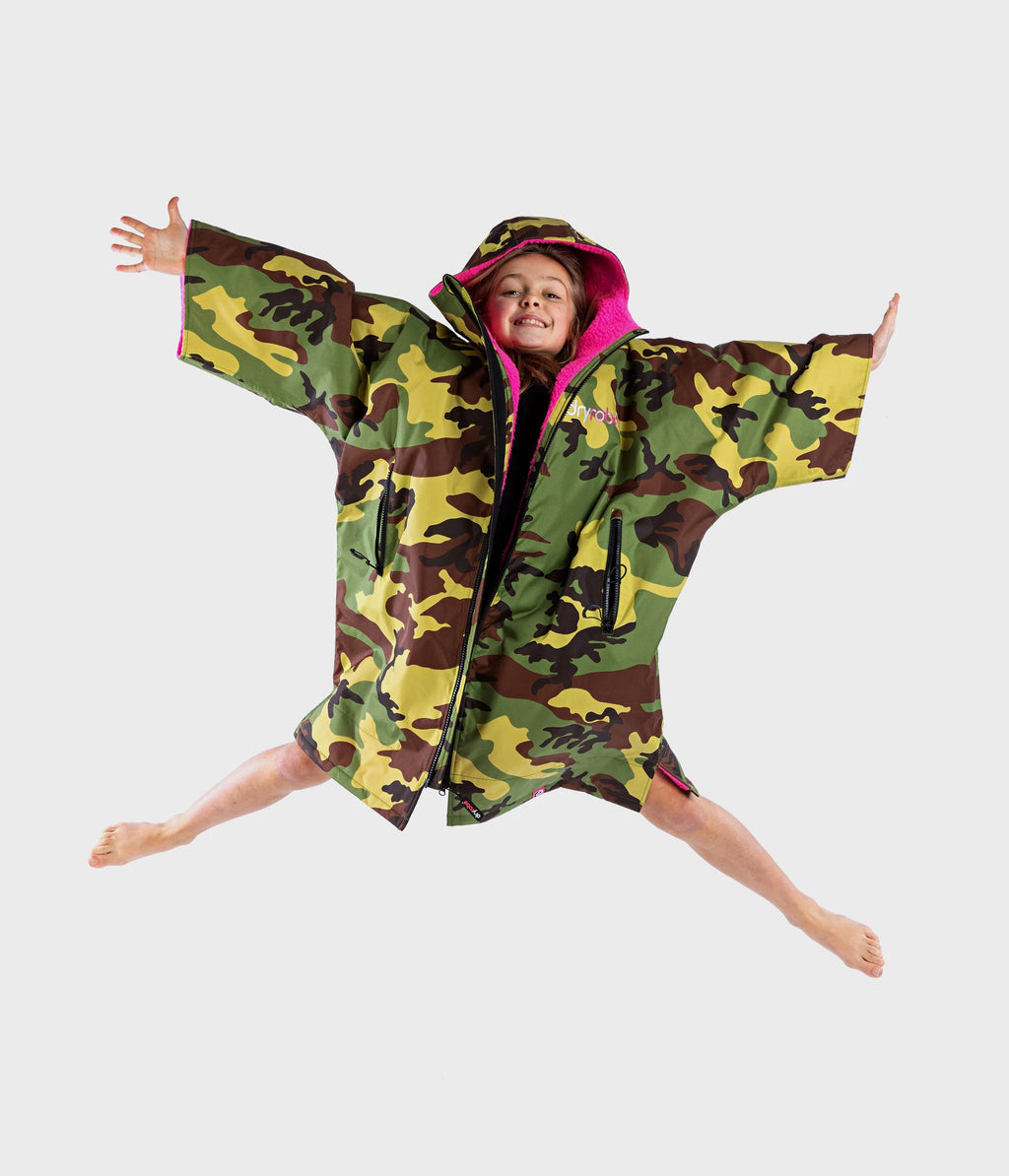 Camo Pink Easy-Fit Kids Advance Changing Robe