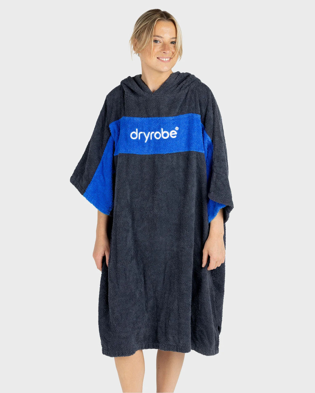 Navy Royal Blue Organic Towel Changing Robe - REMIX