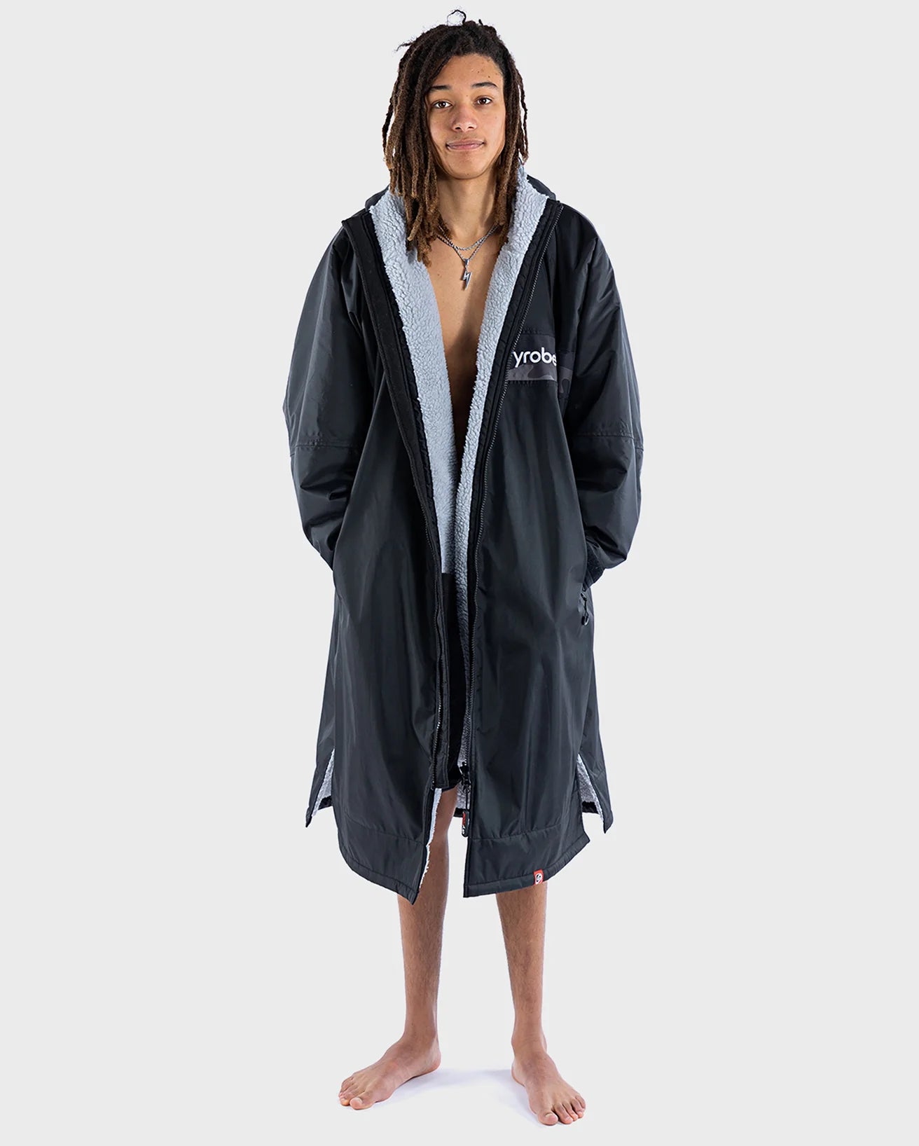 Black Grey Camo Advance Changing Robe - REMIX