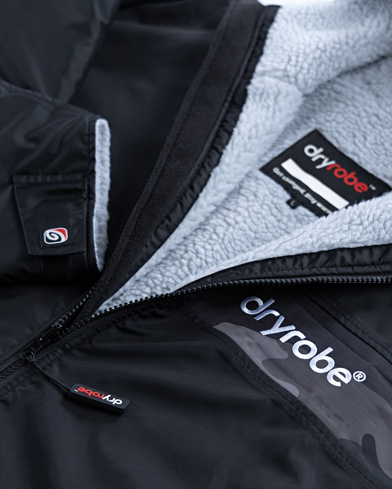 Black Grey Camo Advance Changing Robe - REMIX