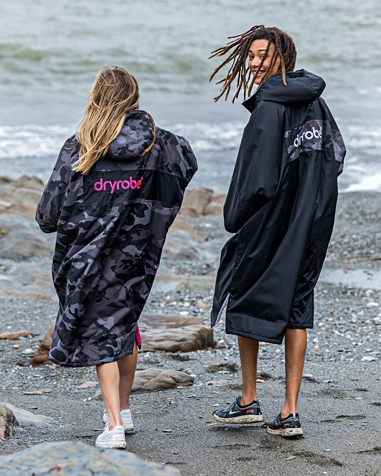 Black Grey Camo Advance Changing Robe - REMIX