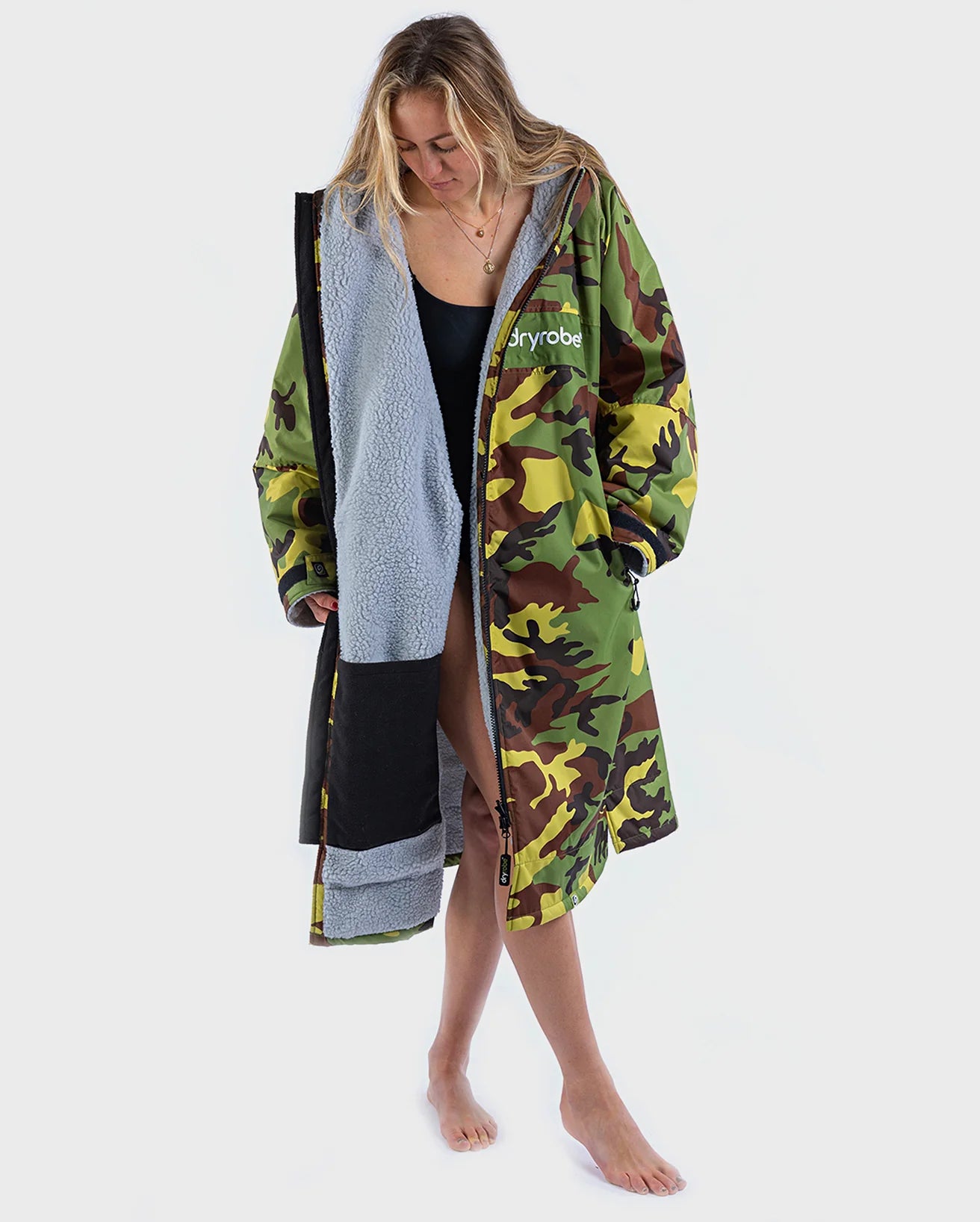 Camo Grey Green Advance Changing Robe - REMIX