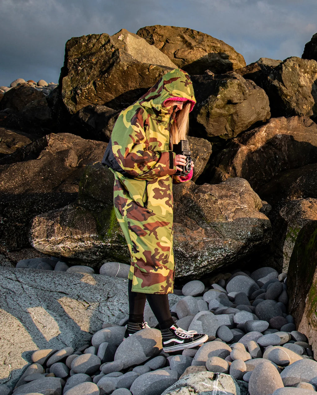 Camo Pink Black Advance Changing Robe - REMIX