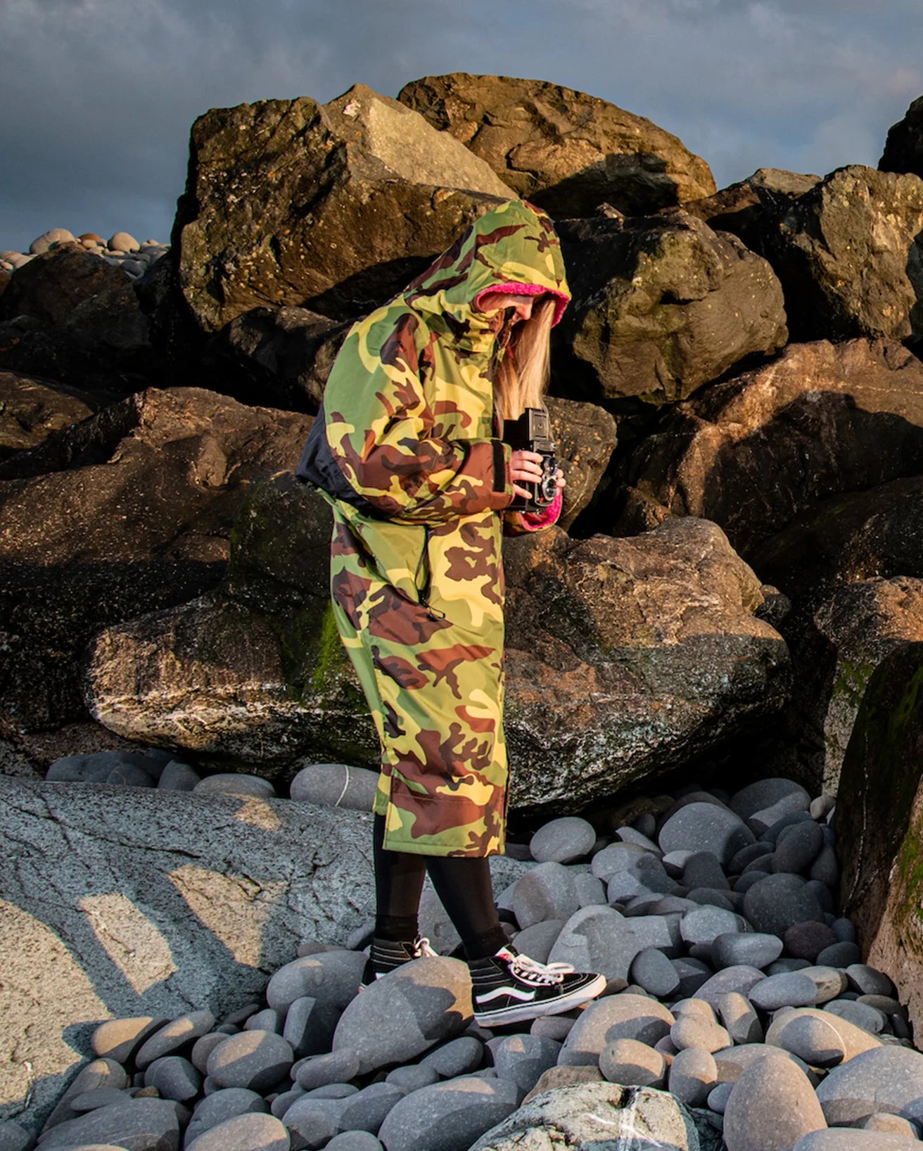 Camo Pink Black Advance Changing Robe - REMIX
