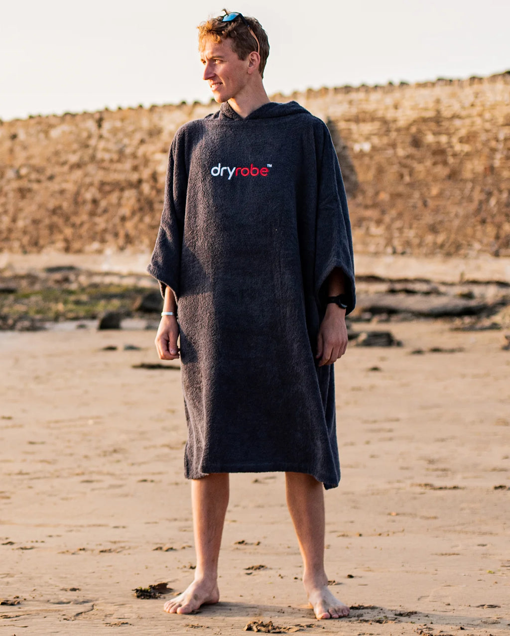 Navy Blue Organic Towel Changing Robe