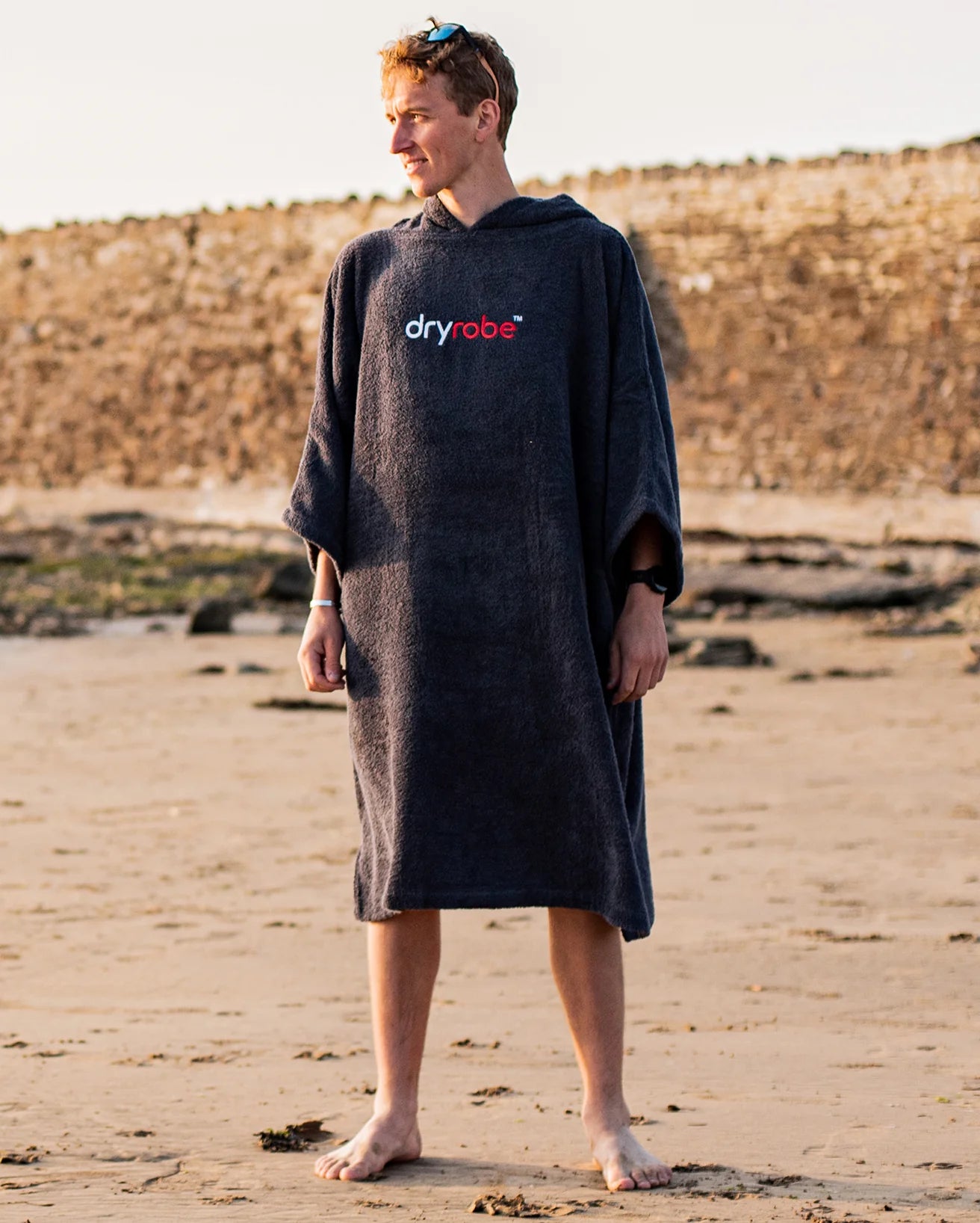 Navy Blue Organic Towel Changing Robe