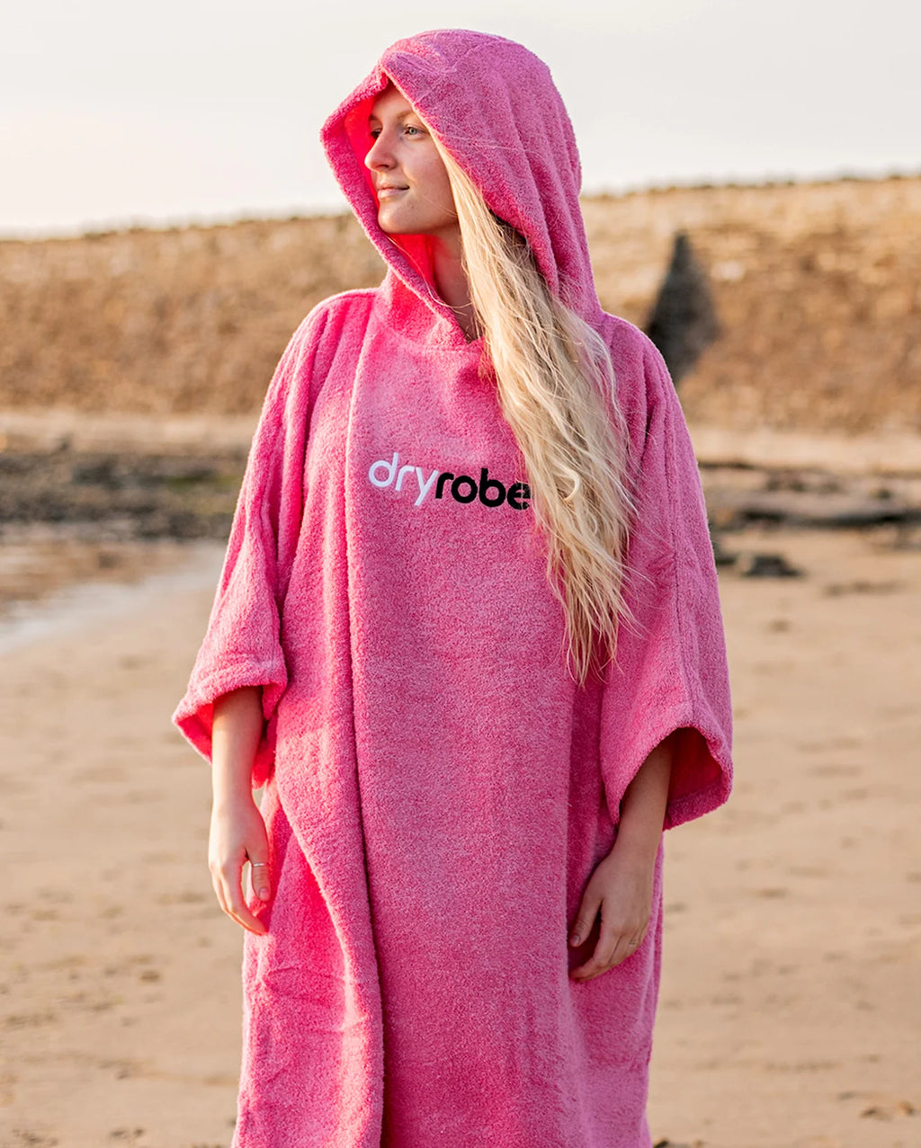 Pink Organic Towel Changing Robe