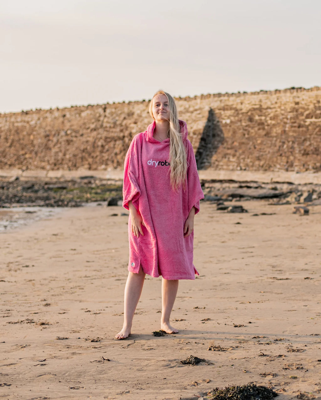 Pink Organic Towel Changing Robe