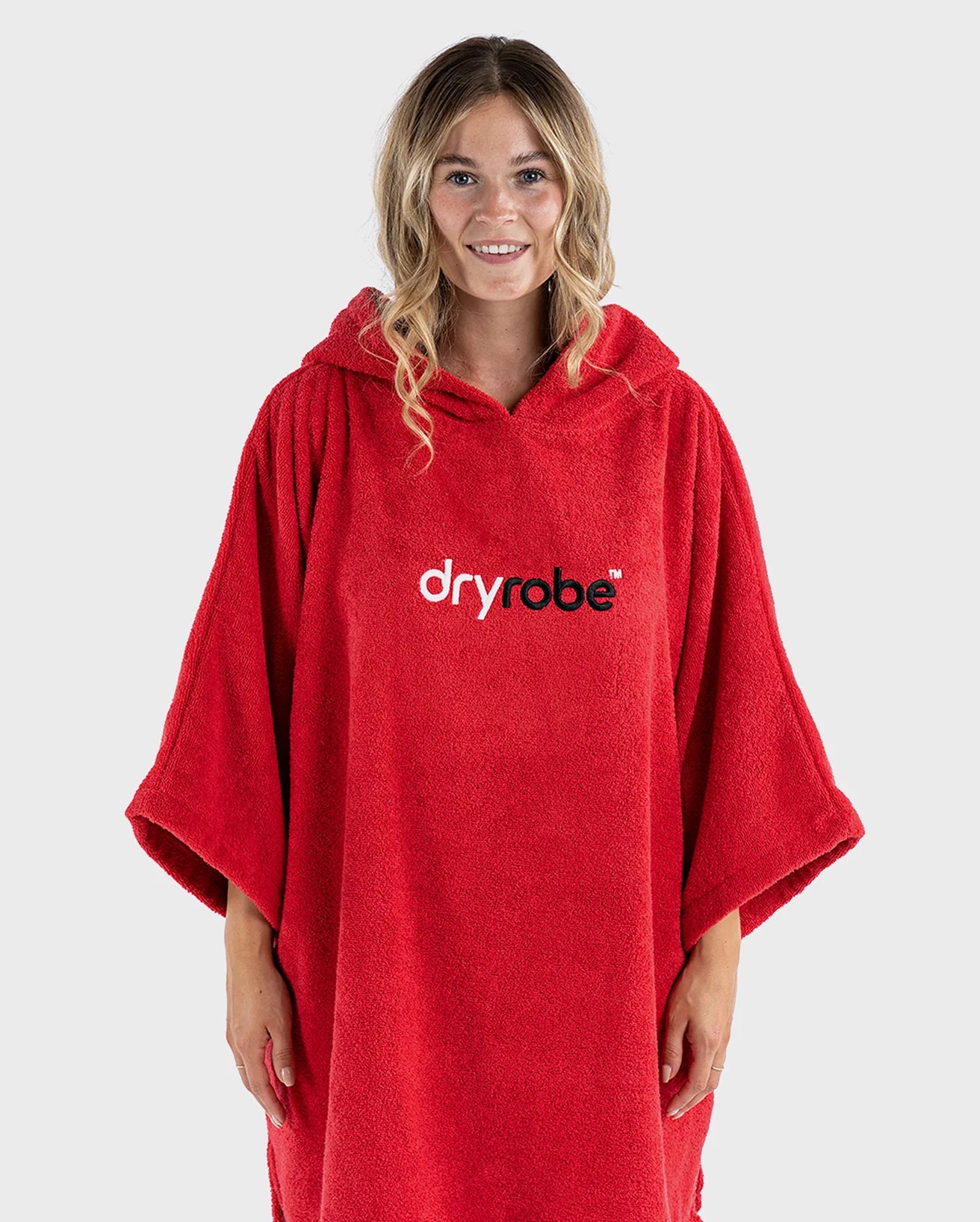Red Organic Towel Changing Robe