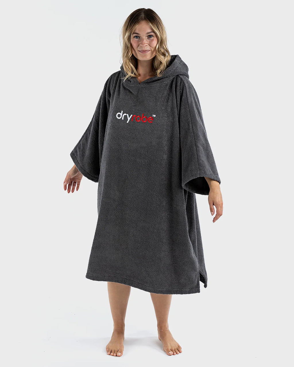 Slate Grey Organic Towel Changing Robe