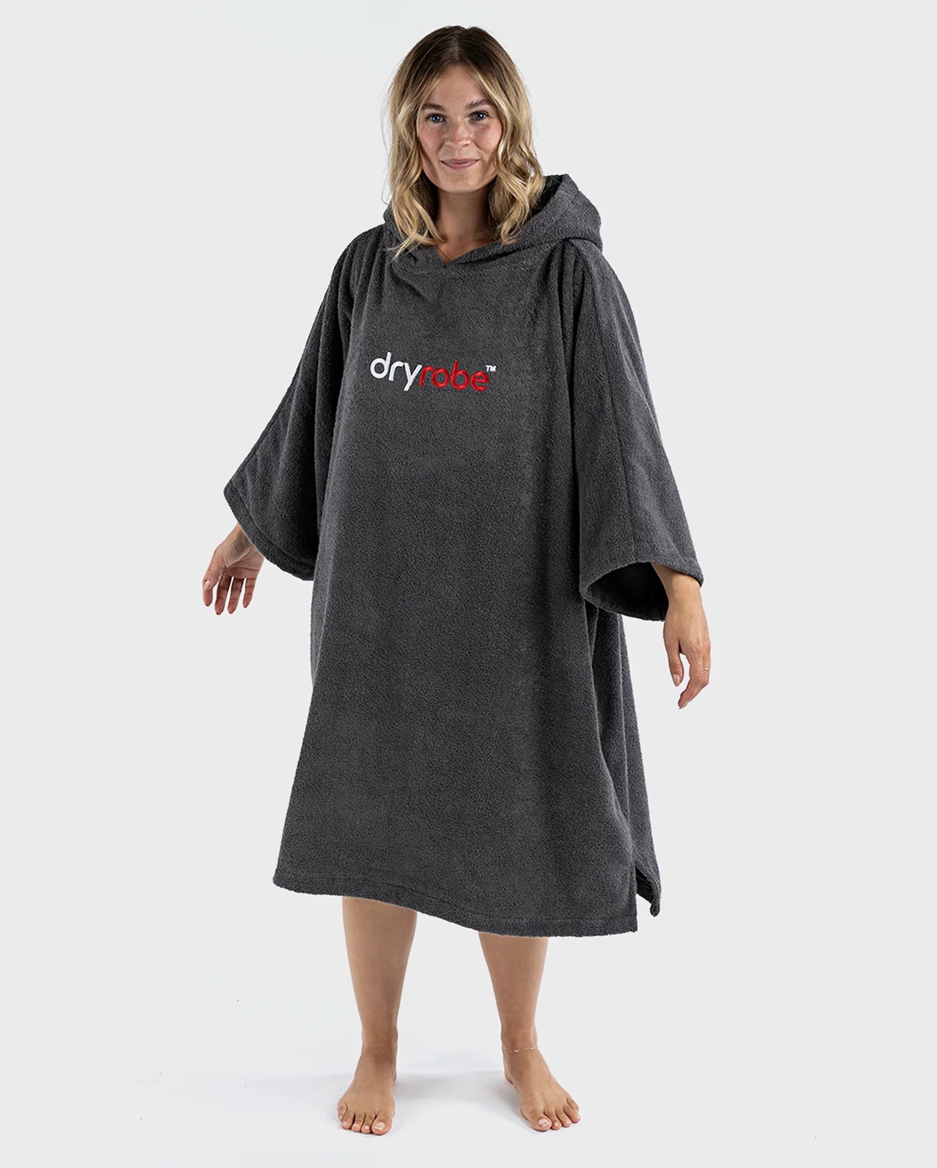 Slate Grey Organic Towel Changing Robe