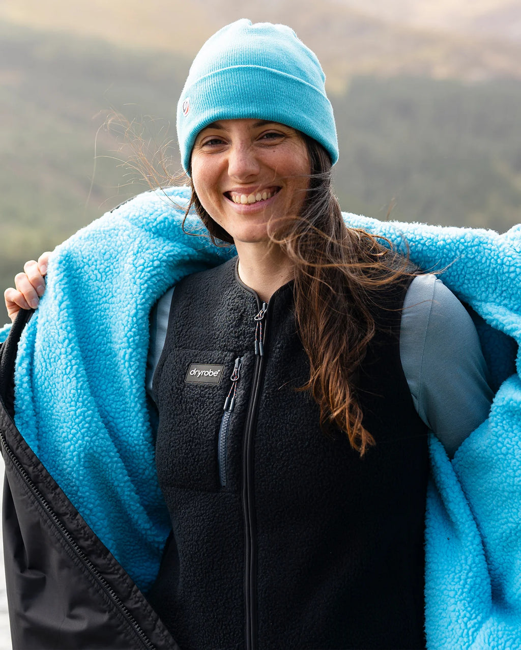 Black Thermal Unisex Fleece Gilet