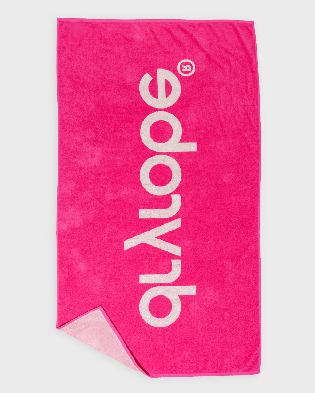 Pink Light Grey Beach Towel
