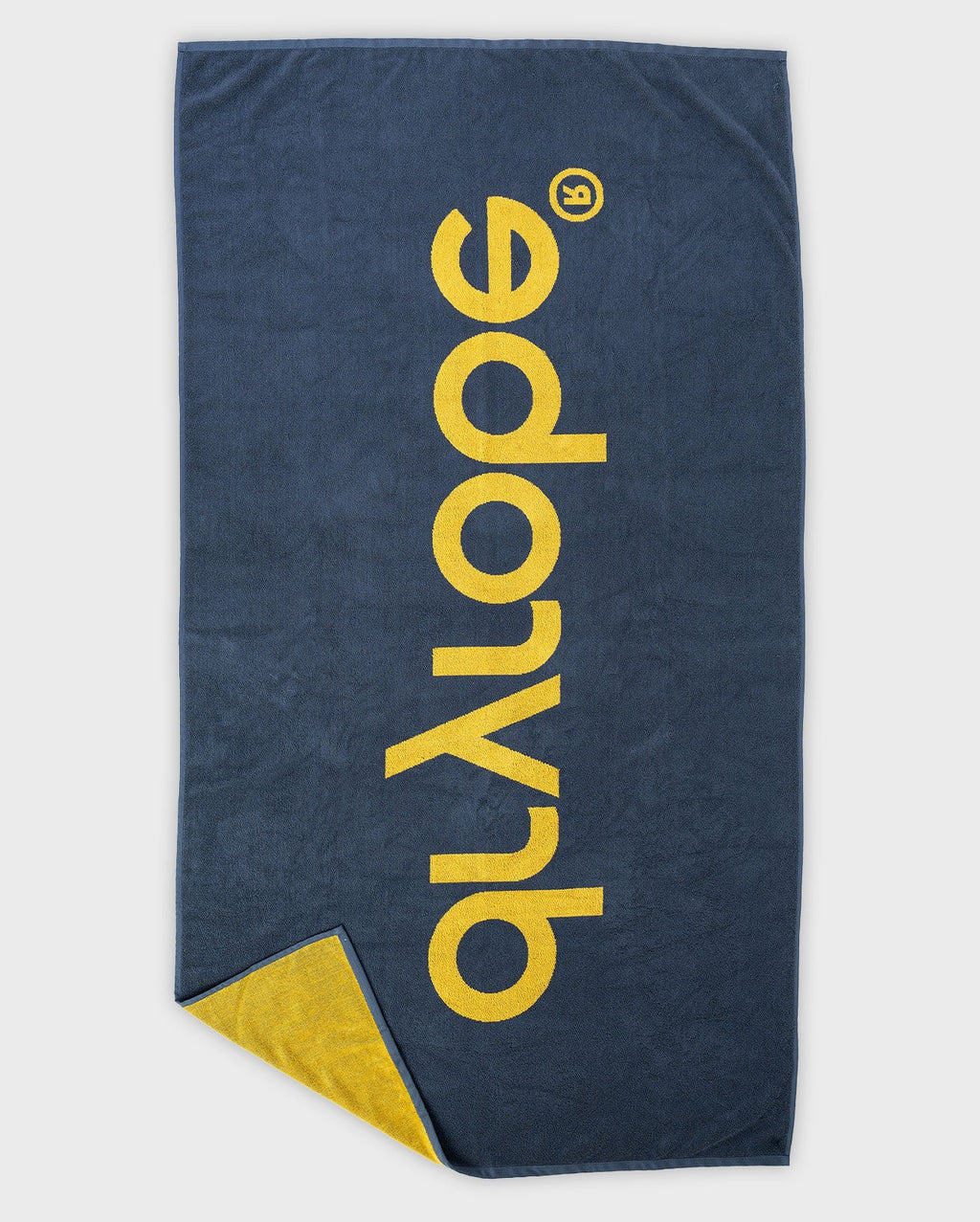 Yellow Charcoal Grey Beach Towel