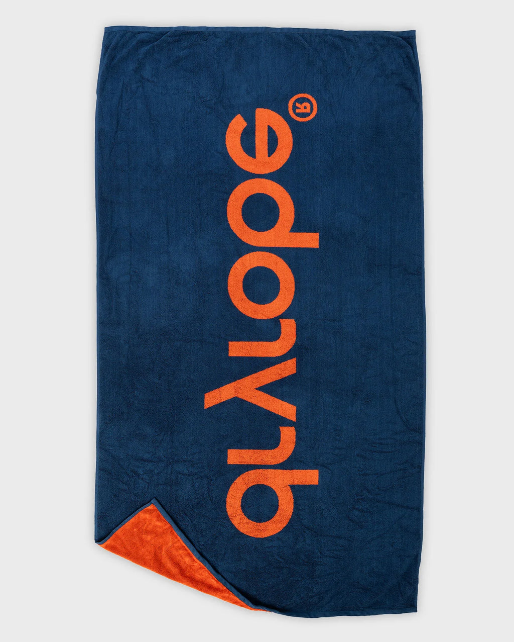 Orange Deep Sea Blue Beach Towel