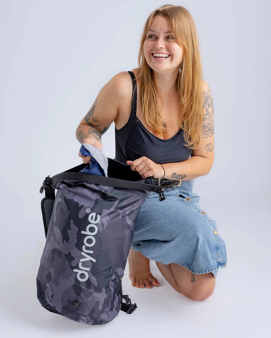 Black Camo Compression Travel Bag