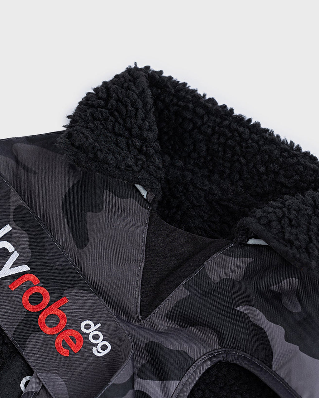 Black Camo Dog Coat