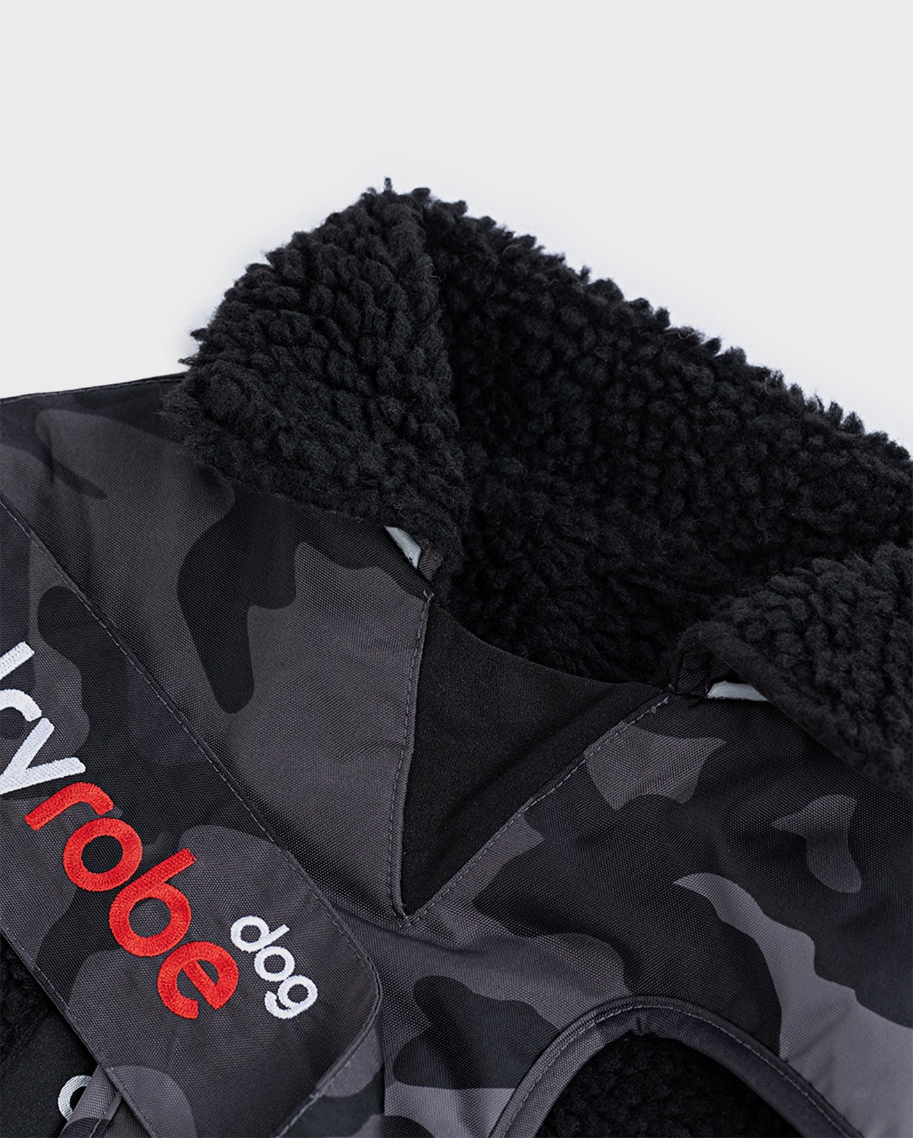 Black Camo Dog Coat