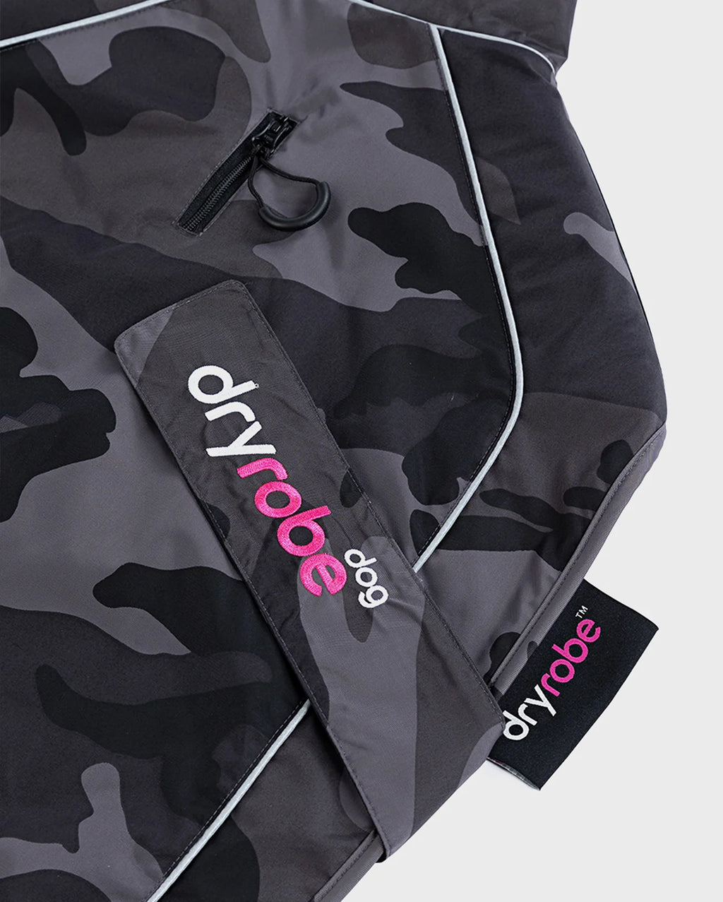 Black Camo Pink Dog Coat