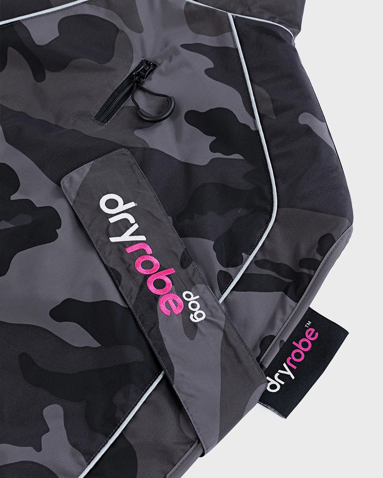 Black Camo Pink Dog Coat