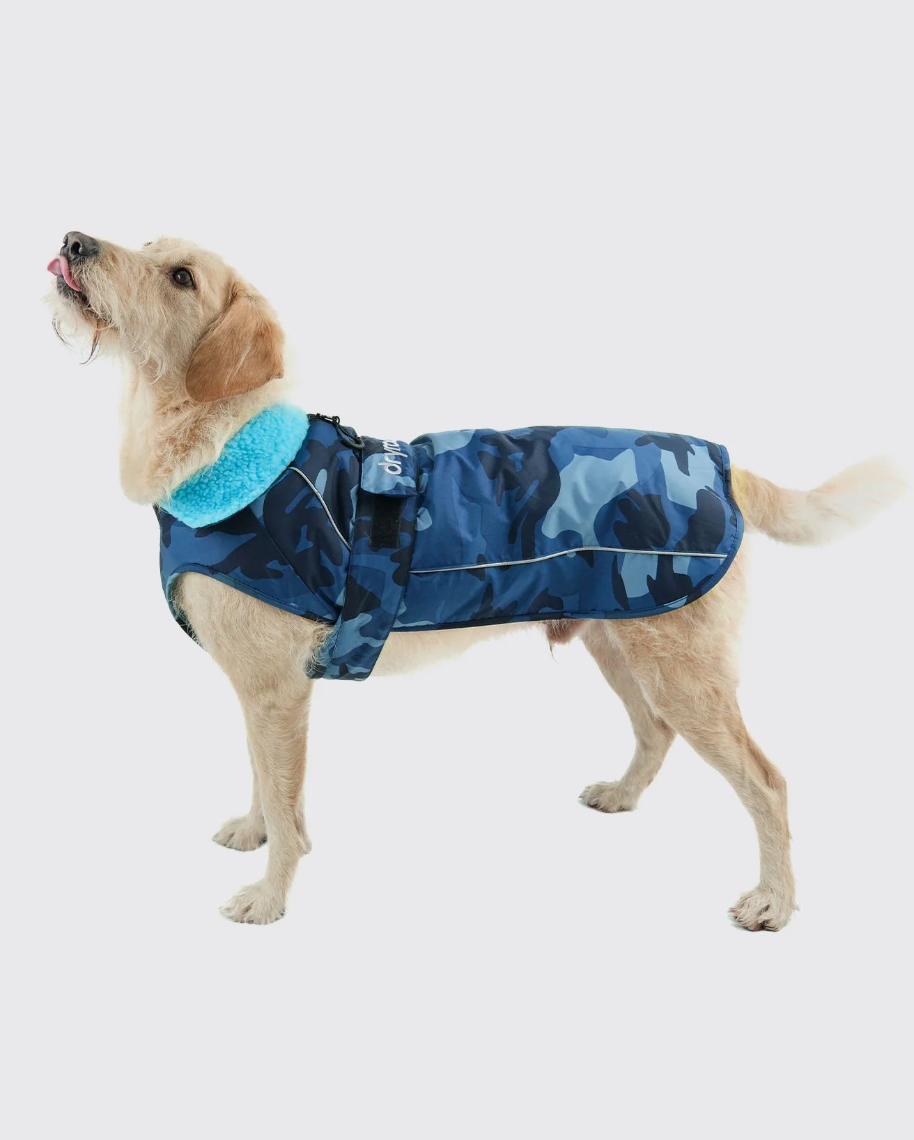 Blue Camo Dog Coat