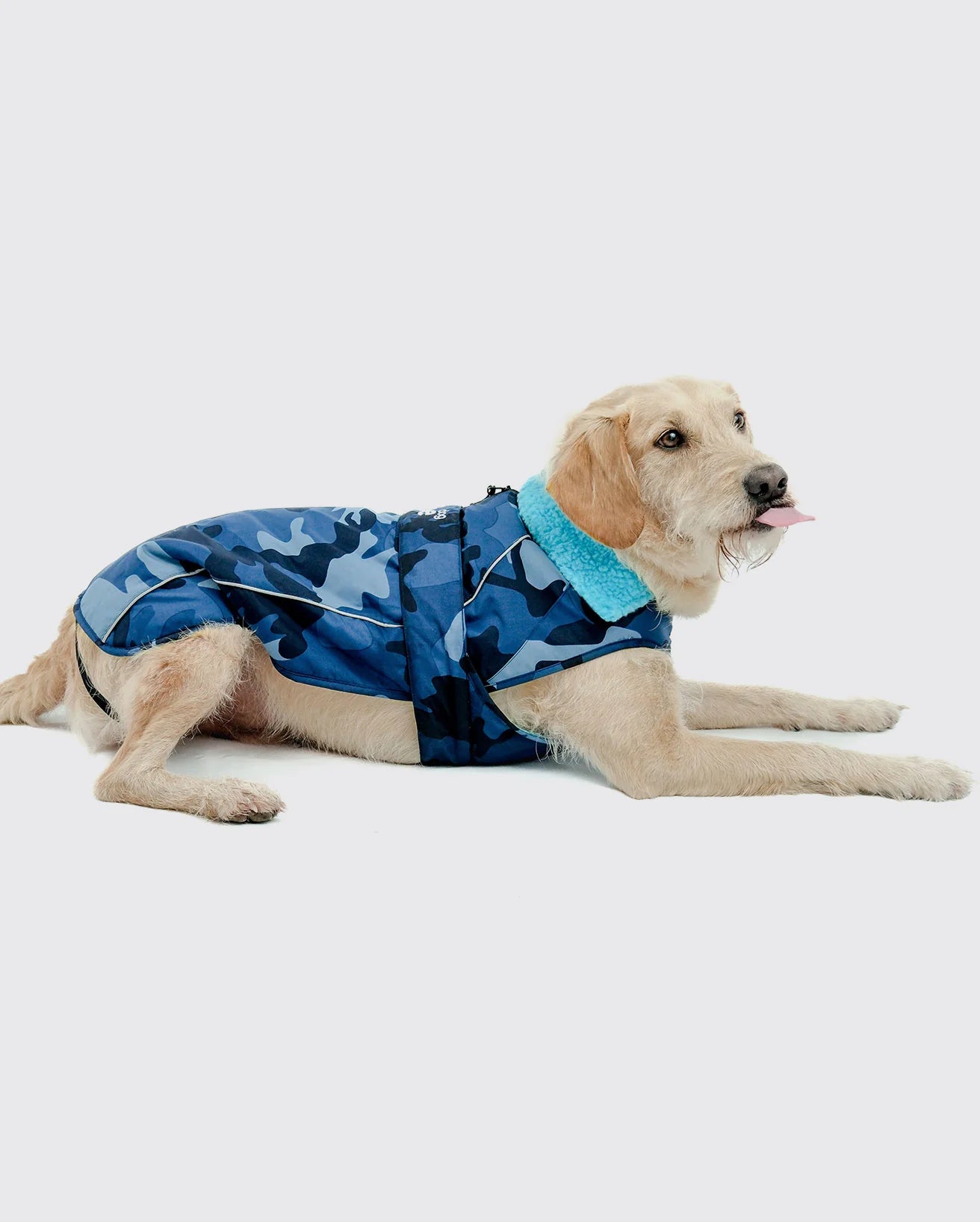 Blue Camo Dog Coat