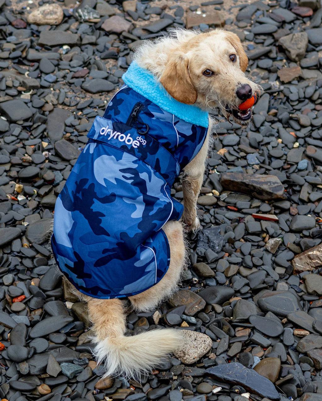 Blue Camo Dog Coat