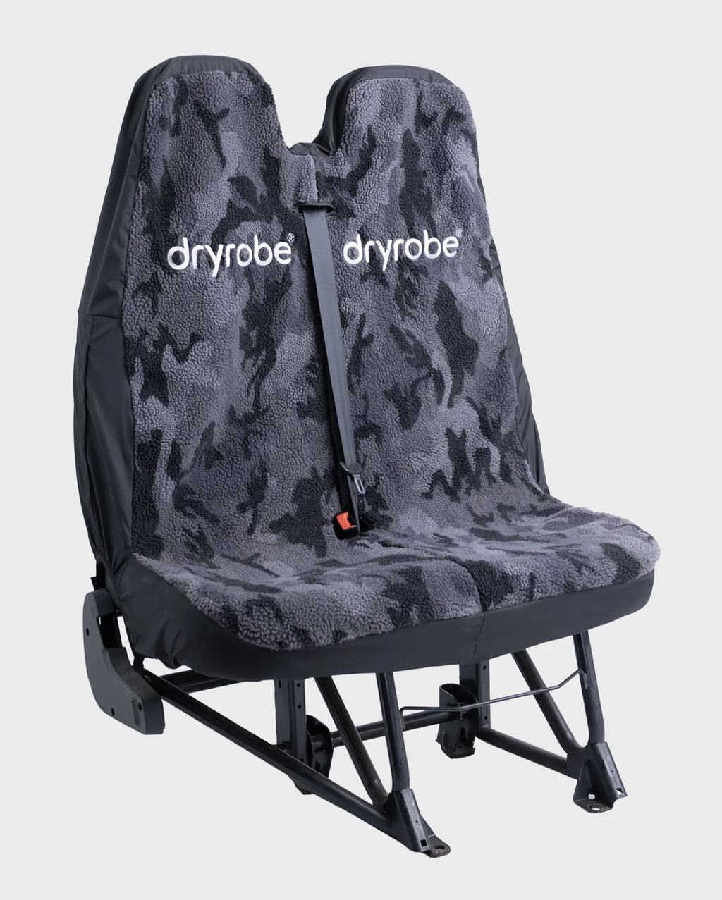 Camo Black Double Car Seat Cover