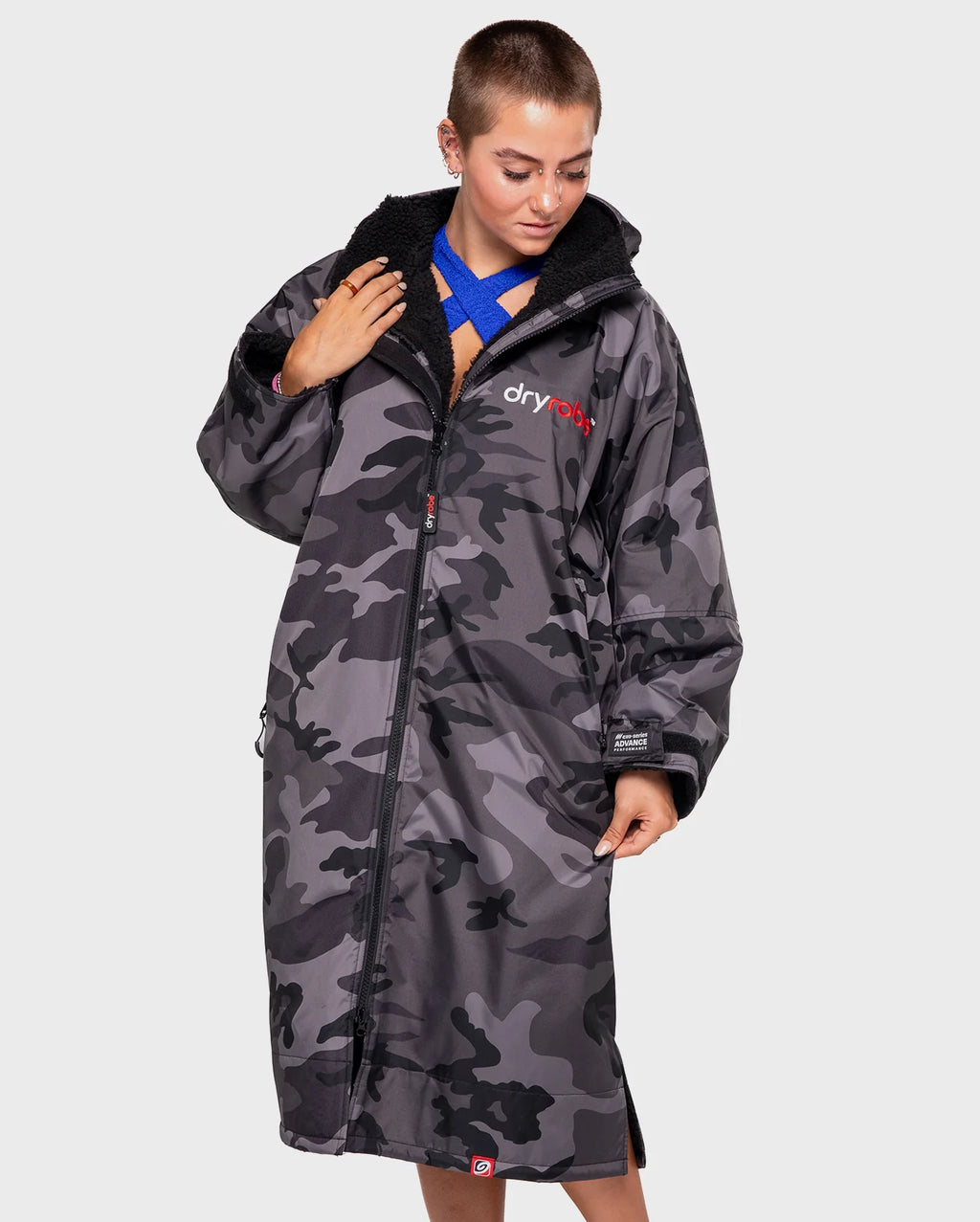 Black Camo Advance Changing Robe