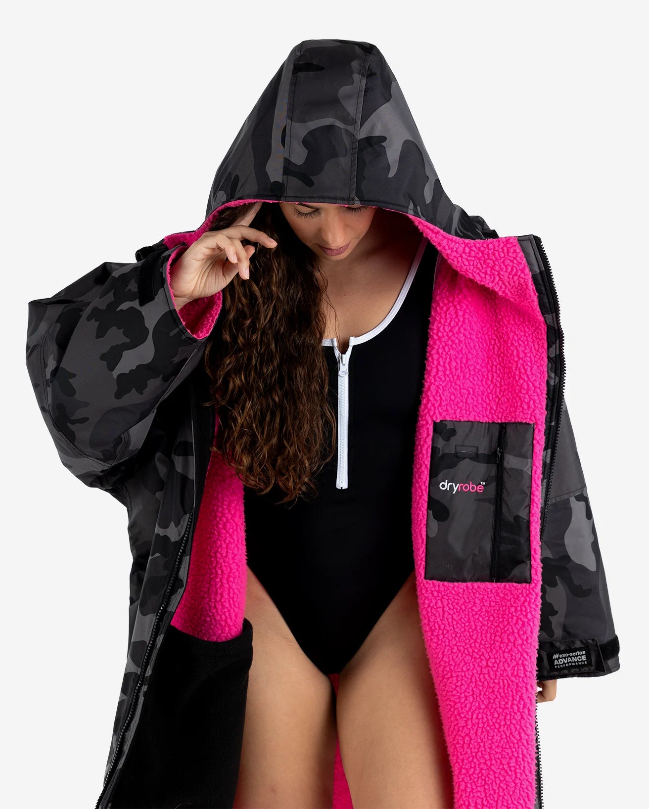 Black Camo Pink Advance Changing Robe