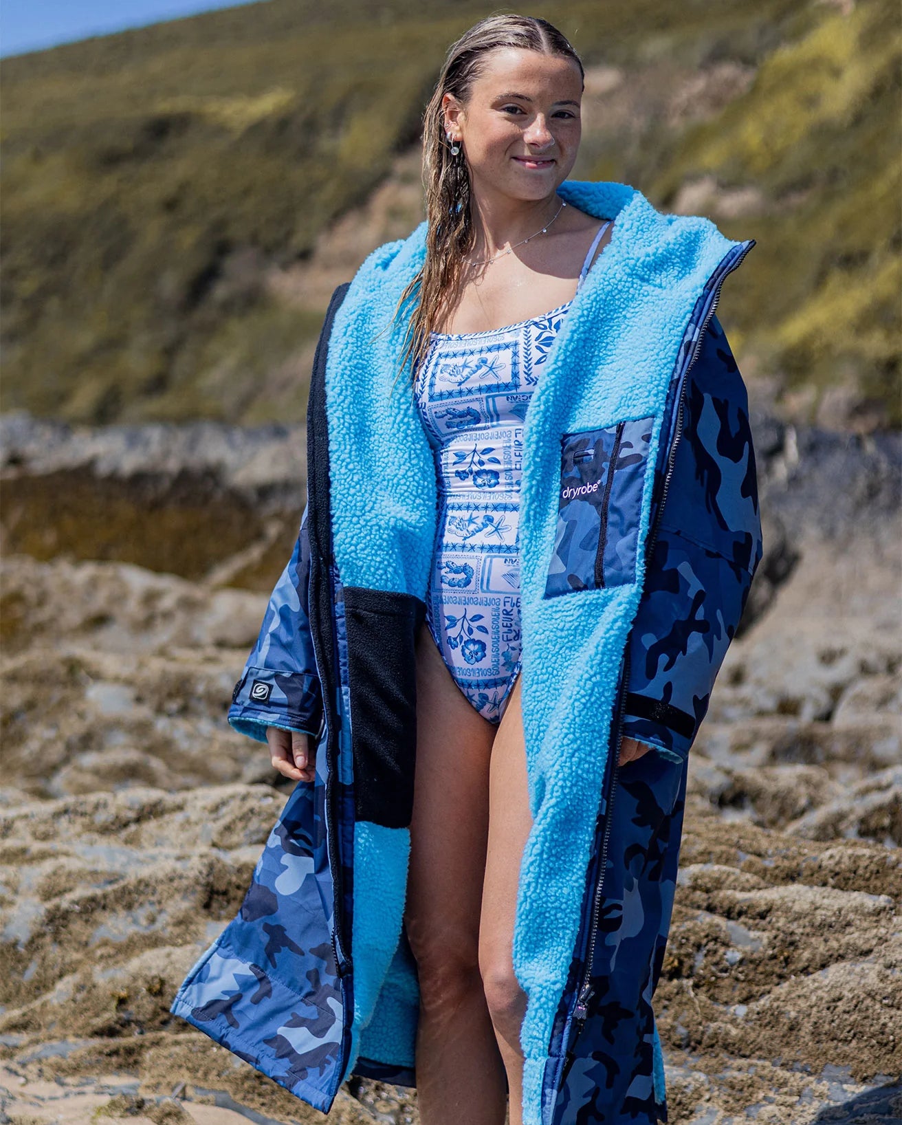 Blue Camo Blue Advance Changing Robe