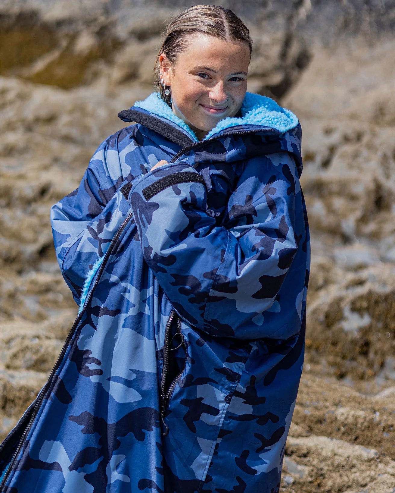 Blue Camo Blue Advance Changing Robe